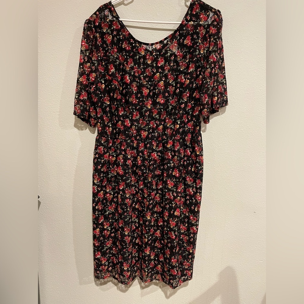 American Rag black lace midi dress. Size 3X - Picture 6 of 6